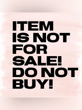 Not for sale